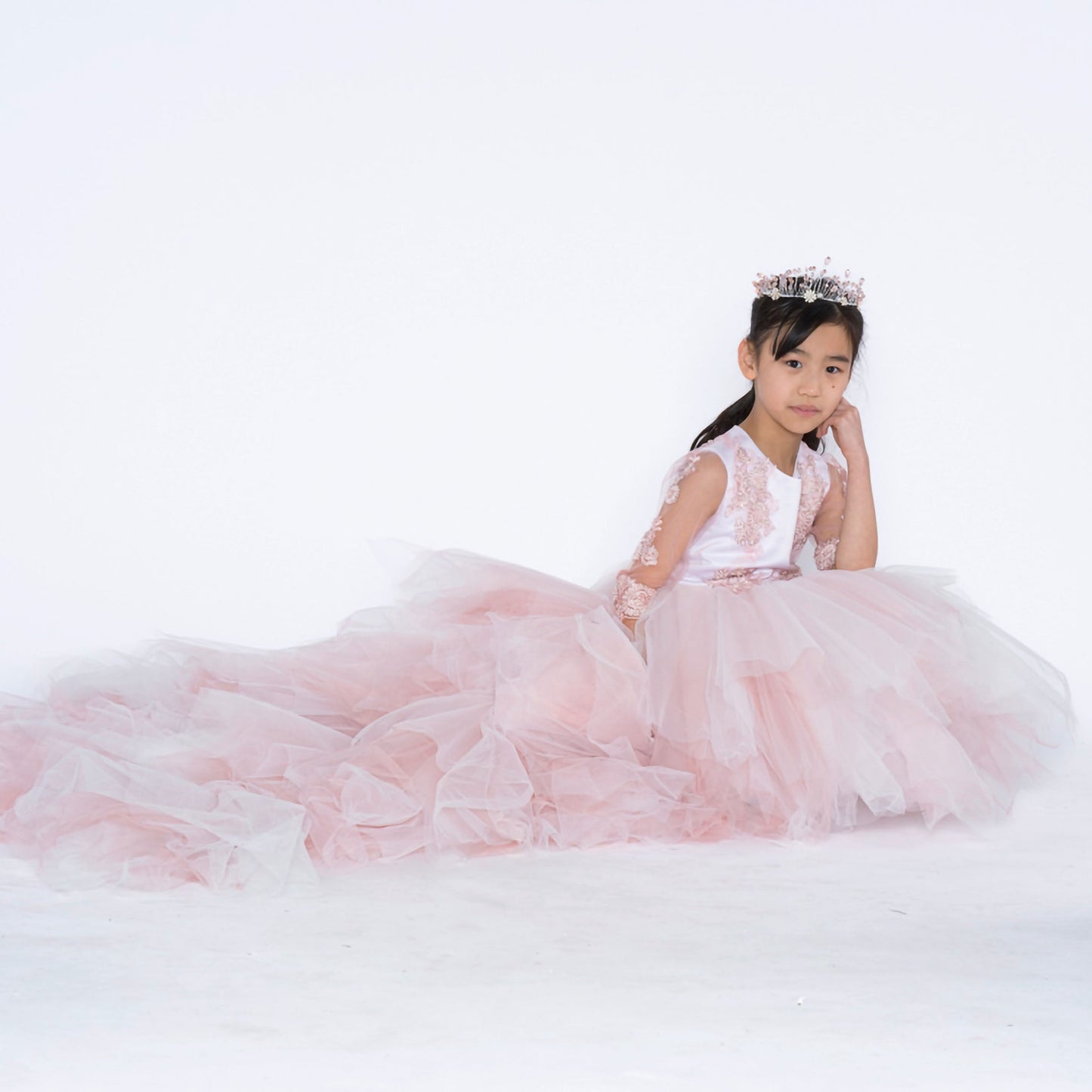 Light Rose Swan Gown