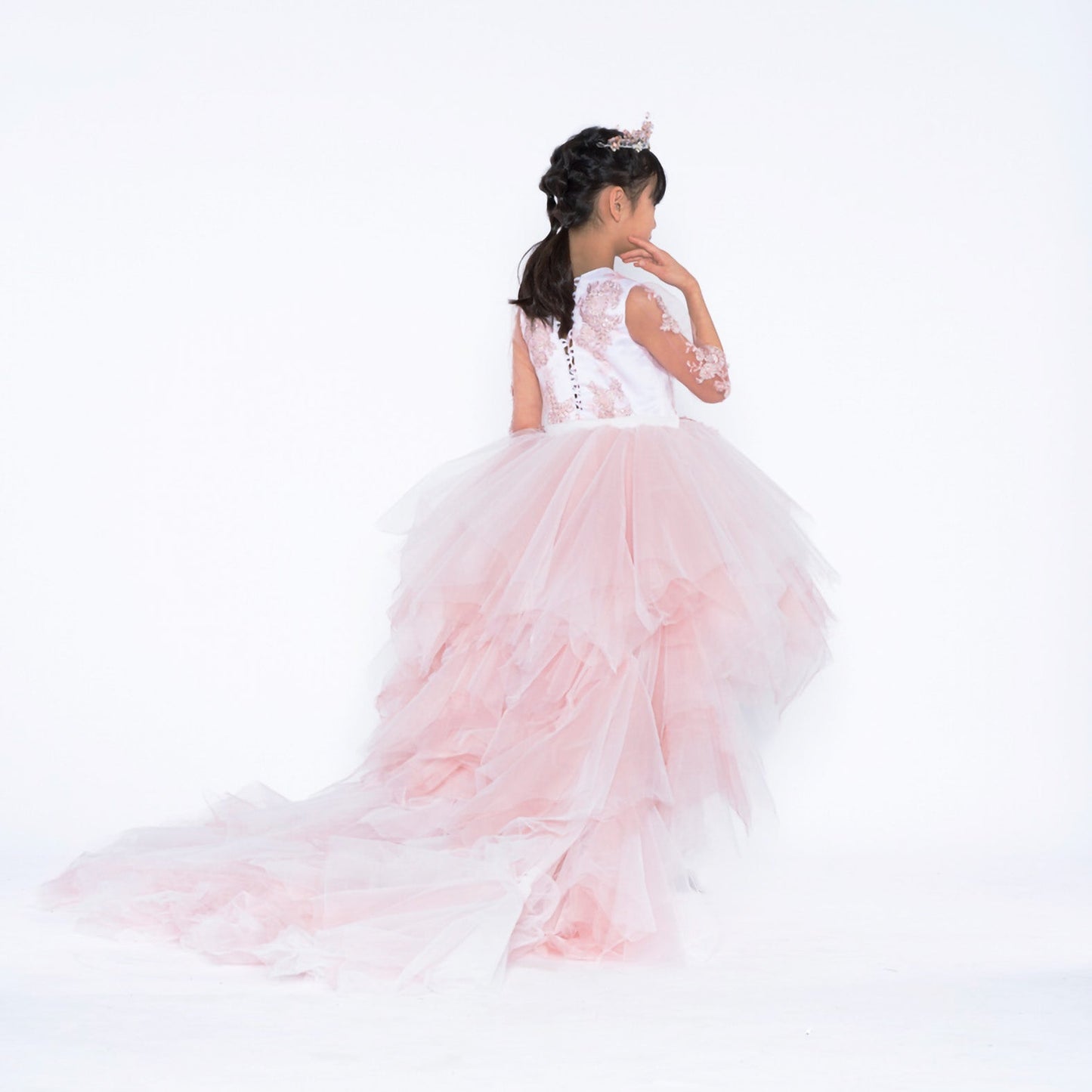 Light Rose Swan Gown