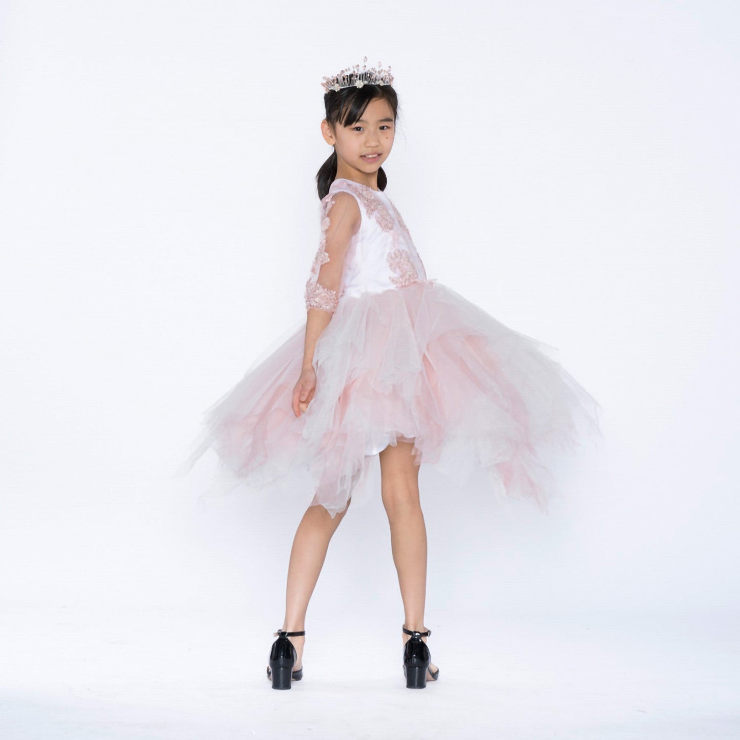 Light Rose Swan Gown